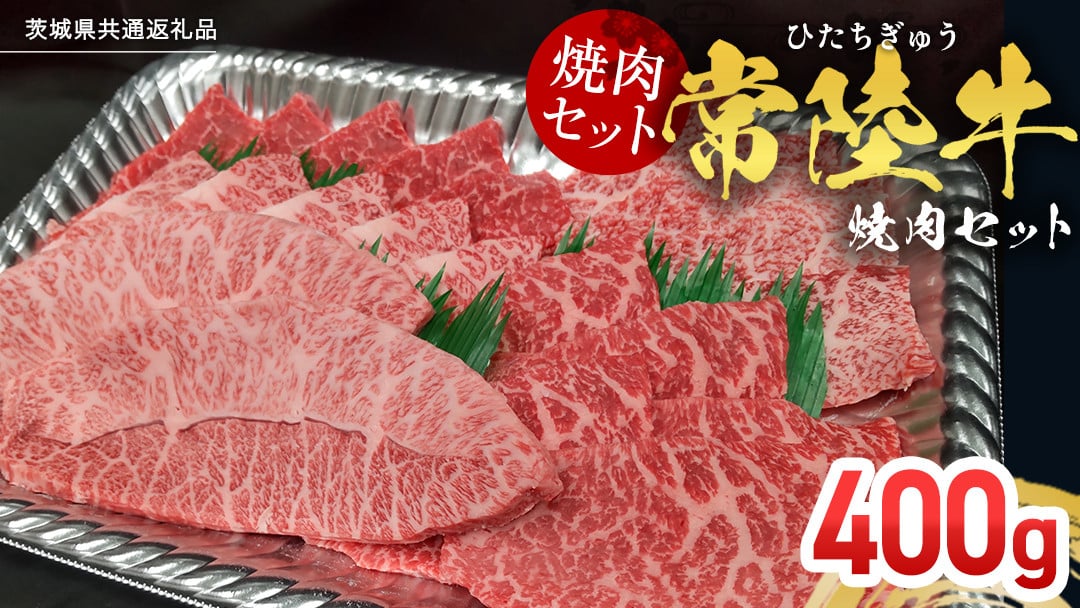 
            【常陸牛】焼肉セット 400g (茨城県共通返礼品) 国産 牛肉 肉 お肉 焼き肉 バーベキュー BBQ カメノコ サンカクバラ ミスジ イチボ ササミ ザブトン シンシン カイノミ ボンジョー タテバラ 三角バラ サイコロステーキ サーロイン リブロース ランプ ウワミスジ ヒレ
          