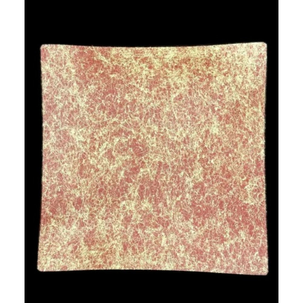 【ふるさと納税】【選べる4色】波スクエアプレート S 乱糸（マット仕上げ） | 工芸品クラフト 民芸 人気 おすすめ 送料無料 ギフト