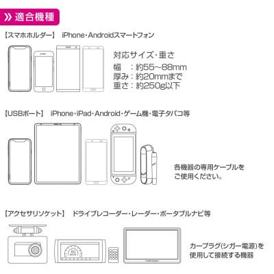 ふるさと納税 東郷町 ペルシードのワンタッチスマホホルダー アクセサリソケット |  | 03