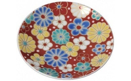 【かわいい九谷焼】縁起小皿コレクションⅡ 4枚 お皿 おしゃれな小皿 和食器セット 化粧箱入 ギフト プレゼント