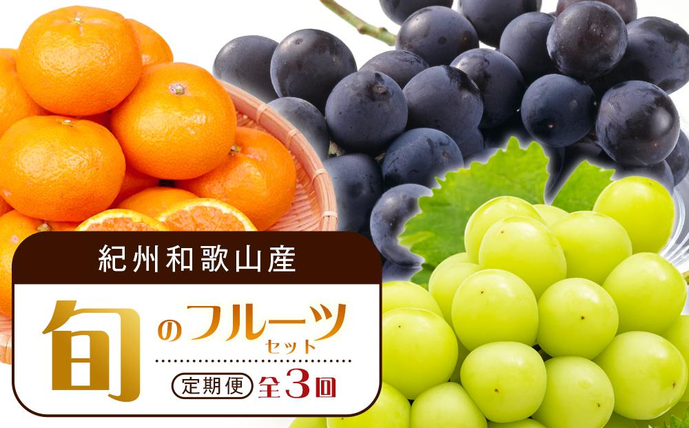 【8・9・12月 全3回 定期便 】紀州和歌山産旬のフルーツセット（種なし巨峰・シャインマスカット・みかん）【UT122】 303446_XF91162