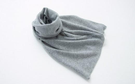 【期間限定(12/26～3/31)寄附額】【UTOカシミヤ】天使のマフラー〈ミディアムグレー〉 カシミヤ 100% 岩手県 北上市 H0129