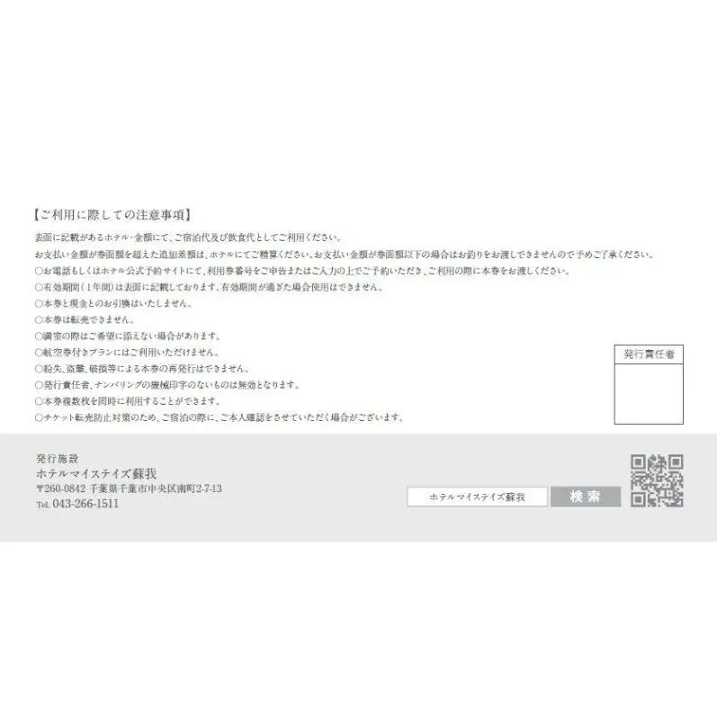 施設利用券 5,000円 チケット 利用券 宿泊券 ホテル ホテルマイステイズ蘇我 ビジネス 観光 JR蘇我駅 千葉県 千葉市