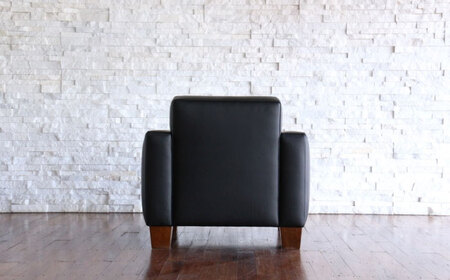 MS113(ブラック)ASTORIA（アストリア）　パーソナルソファ　ナチュラルレザー製