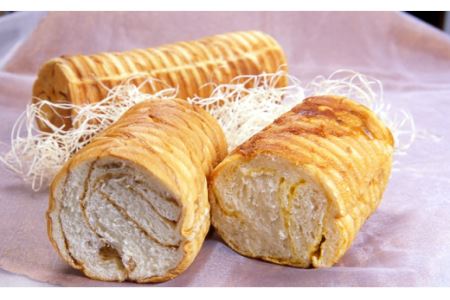 手づくりパン 「 切株 」 ３本セット 【 粉とクリーム 粉クリ のどごし パン メープル  菓子パン しっとり スイーツ クリーム ケーキ 】