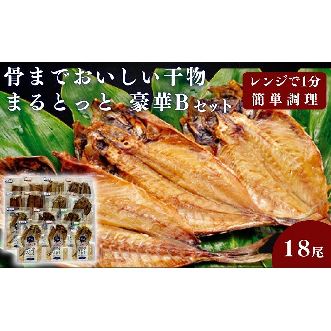 骨までおいしい干物「まるとっと」豪華Bセット