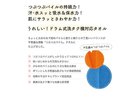 （今治タオルブランド認定）DS ポワン小粒 スマートバスタオル 選べる3色 1枚 ブルー 今治タオル [I002410BT1B]