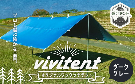 テント Vivitent オーロラ タープ ダークグレー《60日以内に出荷予定(土日祝除く)》北海道 名寄市 キャンプ 防災グッズ 避難 防水 アウトドア 折りたたみ