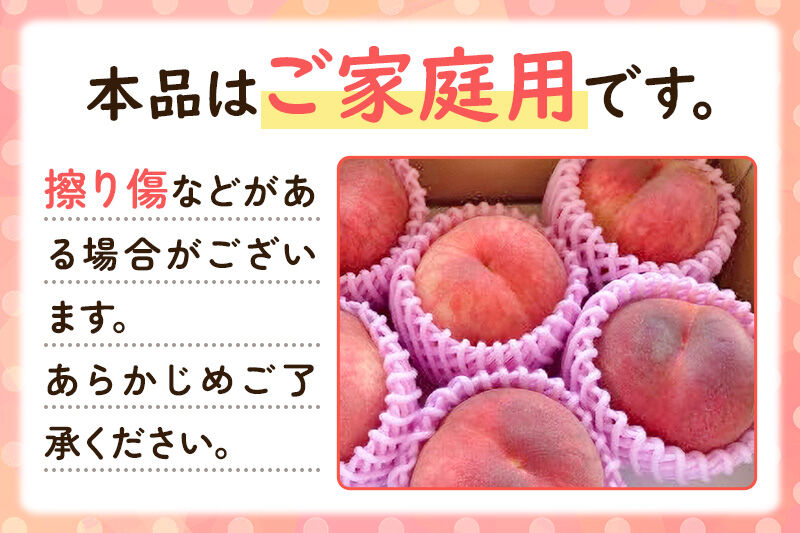 【ご家庭用】秋田県産 季節のおまかせ桃シリーズ 約2kg(8個前後) [秋田県 横手市 桃 もも 果物 フルーツ 品種おまかせ]