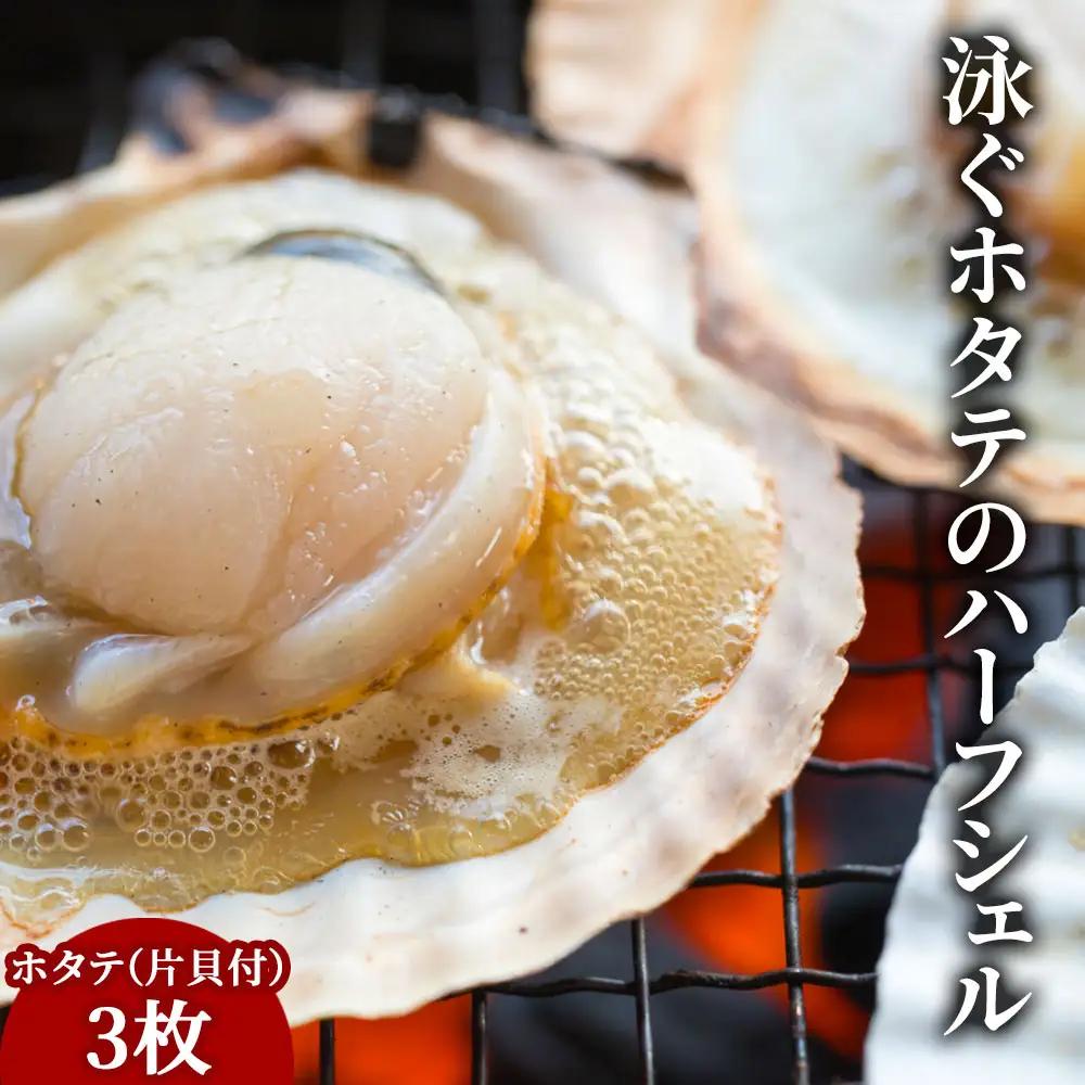 fn-39-004 泳ぐホタテのハーフシェル ヤマキイチ商店