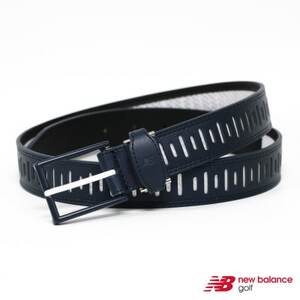 ニューバランスゴルフ　レーザーカット　シンセティックメッシュベルト　ネイビー　012-6182002【1646509】