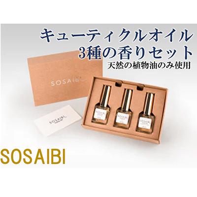 ふるさと納税 寝屋川市 爪彩美キューティクルオイルセット 3種の香り