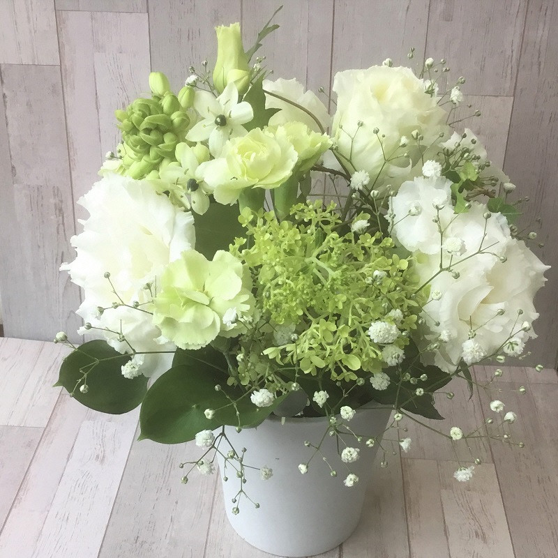 
あきつフルール メモリアル 御供花束・アレンジメント　【伊豆 花 ギフト フラワー アレンジメント 供え花】 011-002
