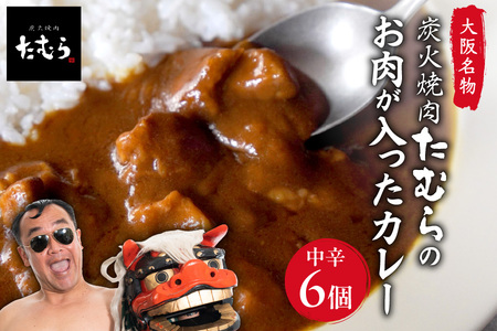 【 TKF 】大阪名物　とろとろのお肉ごろごろの焼肉たむらのカレー　6個入り_OS158-0001