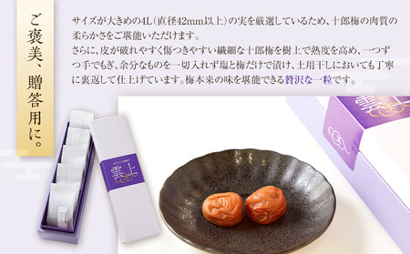 【小田原のブランド梅の大粒梅干し】雲上５個入り【 梅干し 神奈川県 小田原市 梅干し】