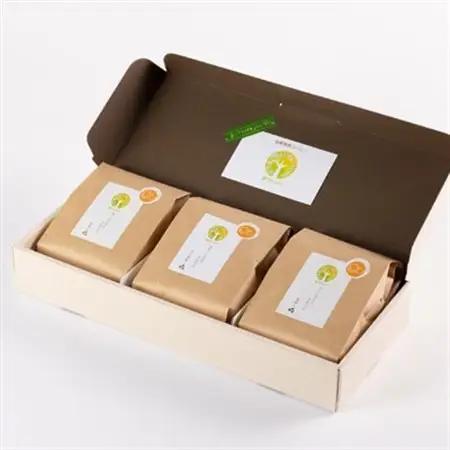 【デカフェ】楚々Cafeの自家焙煎珈琲豆 3種飲み比べセット(粉)【1367909】