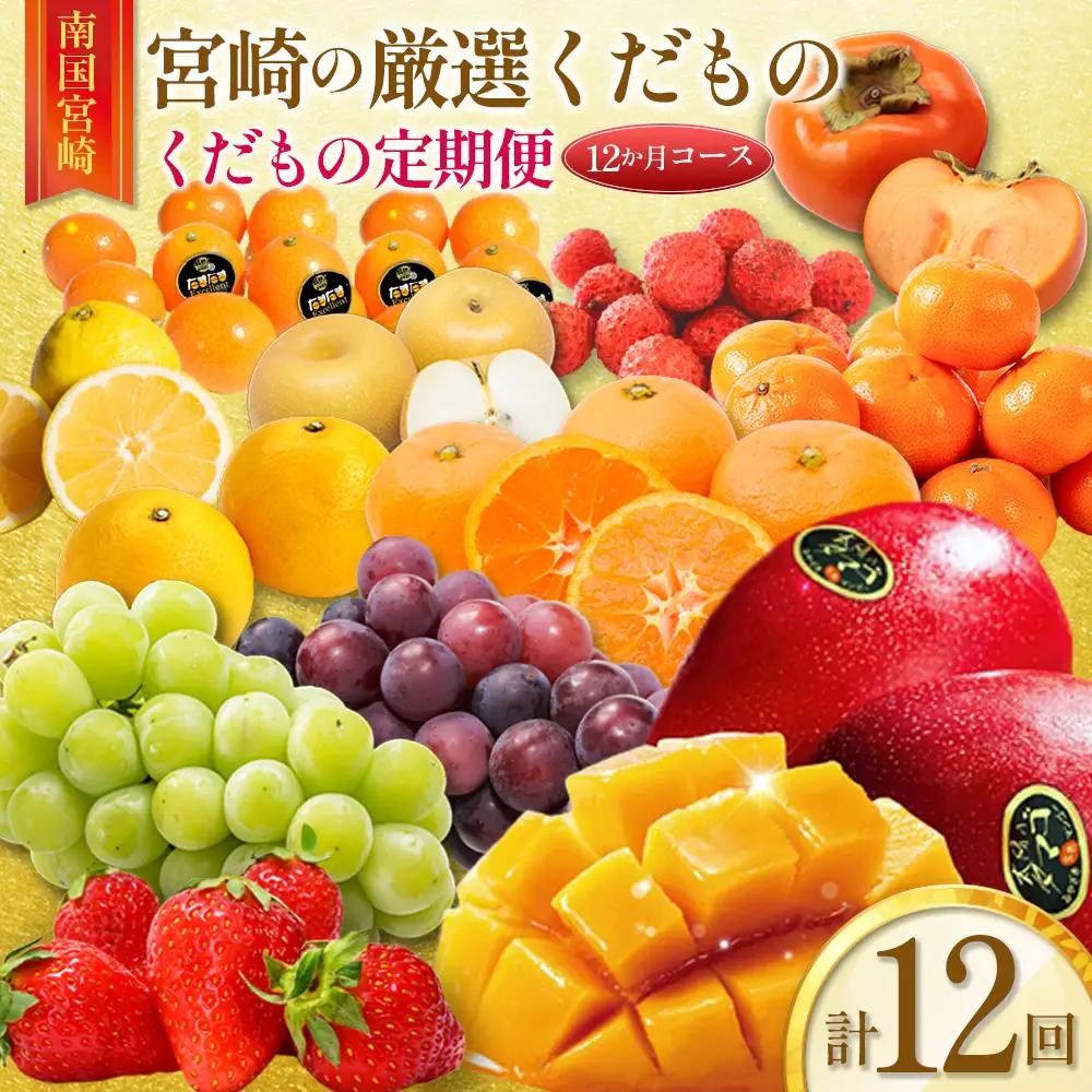 青果店チョイス！くだもの定期便Vol.6（全12回）国産 フルーツ 果物 1年間 毎月お届け 産地直送 G49-27