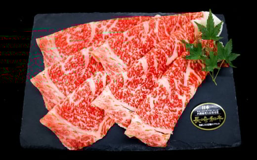 【6回定期便】長崎和牛リブローススライス約1kg(500g×2)【株式会社 黒牛】 [OCE057] / 牛肉 国産牛 肉 すてーき ろーす リブ肉