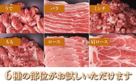 高級 ブランド 錦雲豚 たっぷり 3kg 詰め合わせ 6種 セット | お肉 肉 豚肉 豚 お米育ちの 錦雲豚 ブランド豚 しゃぶしゃぶ 生姜焼き 丼 バラ ロース モモ ミンチ うで 冷凍 大分県 