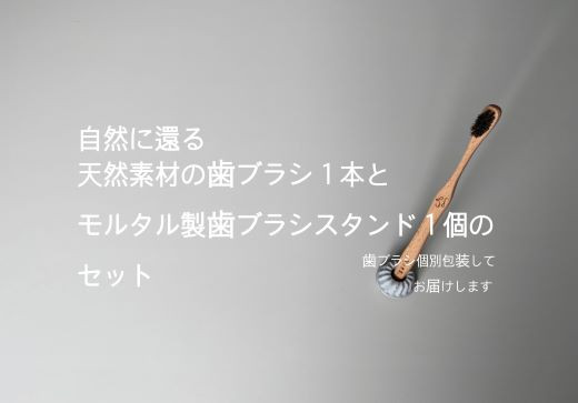 
PL-1 自然に還る歯ブラシ 「t u r a l i s t」 歯ブラシスタンドセット
