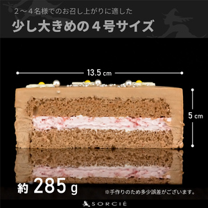 【着日指定可】誕生日ケーキ センイルケーキ 4号 直径13.5cm 2人～4人分 285g 【バースデー飾り付】【チョコレートクリーム】 スイーツ ギフト | デザート ケーキ お菓子 洋菓子 冷凍 