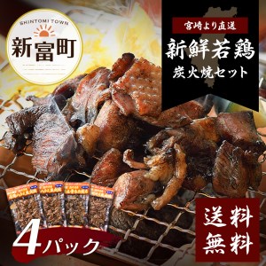 鶏炭火焼きセット(真空パック)【B17-45】