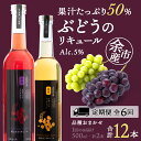 【ふるさと納税】【定期便3ヵ月】ぶどうリキュール2本【品種おまかせ】〈余市リキュールファクトリー〉 北海道 余市町 送料無料