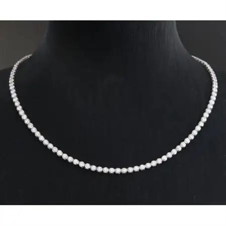 プラチナ900ダイヤモンド7.00ctテニスネックレス【ストレート】【配送不可地域：沖縄県】【1396297】