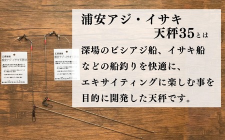 船釣り天秤(浦安アジ・イサキ35)2本セット| フィッシング 釣り 釣り アウトドア 釣具 釣具 釣り餌 船釣り 天秤 アジ アジ イサキ イサキ 釣り アジ釣り 船釣り天秤 浦安アジ・イサキ35 海