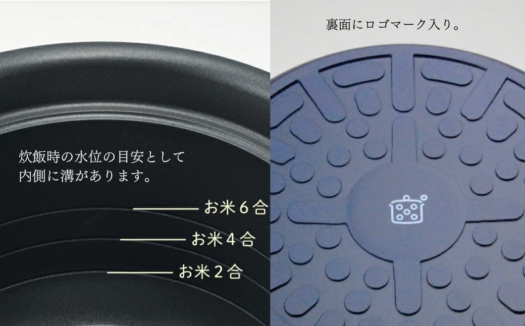 栗原はるみ 万能鍋 (大) ネイビー 径約 20cm スチームプレート付