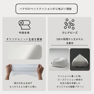 【アッシュグレー】猫をダメにするクッション Mサイズ スクエアペットクッション ハナロロ