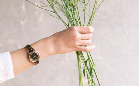 『IGATTA COLLETTI☆ バングルウォッチ・レディース』 ホワイトモザイク [I-03403d]