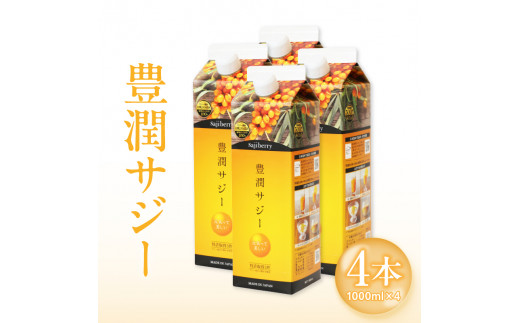 豊潤サジー 1000ml×4本セット サジージュース【紙パックタイプ】_M327-004