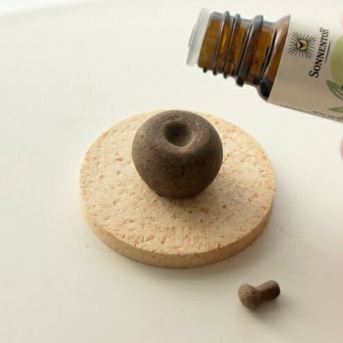 【ふるさと納税】ディフューザー AROMA Stone（りんご型） アロマストーン 精油 アロマオイル インテリア コーヒーかす みかんの皮 にんじん皮 えごま搾りかす たまねぎ皮 茅ヶ崎市 神奈川県