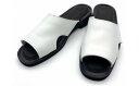 【ふるさと納税】WRAP SANDALS ホワイト×ブラック×ブラック 23cm ／ マルサンフットウェアー サンダル レザー 軽量 奈良県 御所市