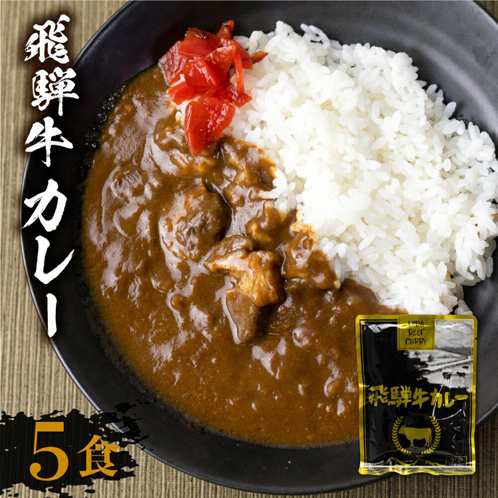 【ふるさと納税】【発送時期が選べる】飛騨牛カレー (5袋) | 訳あり 飛騨牛 肉 牛 カレー ビーフカレー 簡易包装 レトルトカレー ご当地カレー 人気 おすすめ 便利 飛騨高山 ふるさと清見 DC005VP