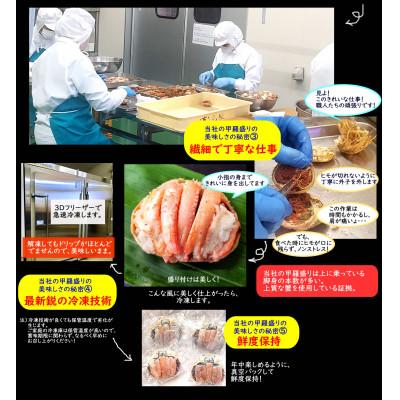 ふるさと納税 新温泉町 数量限定 せこがに甲羅盛 小サイズ4個 訳あり 個包装 簡易梱包 高鮮度3D凍結 剥く手間不要 |  | 02