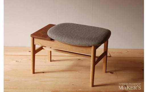 カレン 玄関ベンチ オーク ウォールナット 無垢材【福岡県・辻製作所】