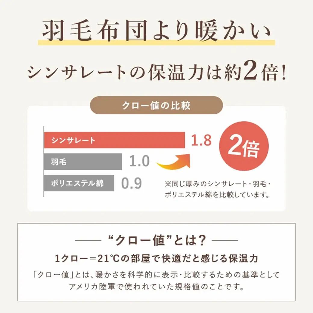 【グレー】シンサレートウルトラDX5層掛け布団【SL】〔27-J201-gr〕_(都城市) ふっくら あったか 5層 掛け布団 熱を逃がさない 保温力 抗菌防臭 防ダニ フィット 蒸着アルミシート シ