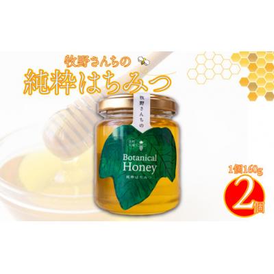 ふるさと納税 佐川町 【160g×2瓶】国産 純粋 はちみつ 無添加 百花蜜