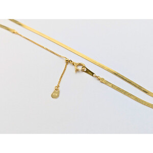 【18金イエローゴールドネックレス ビロードチェーン 40cm+5cm】富山県 富山市 贈り物 おすすめ ギフト 記念