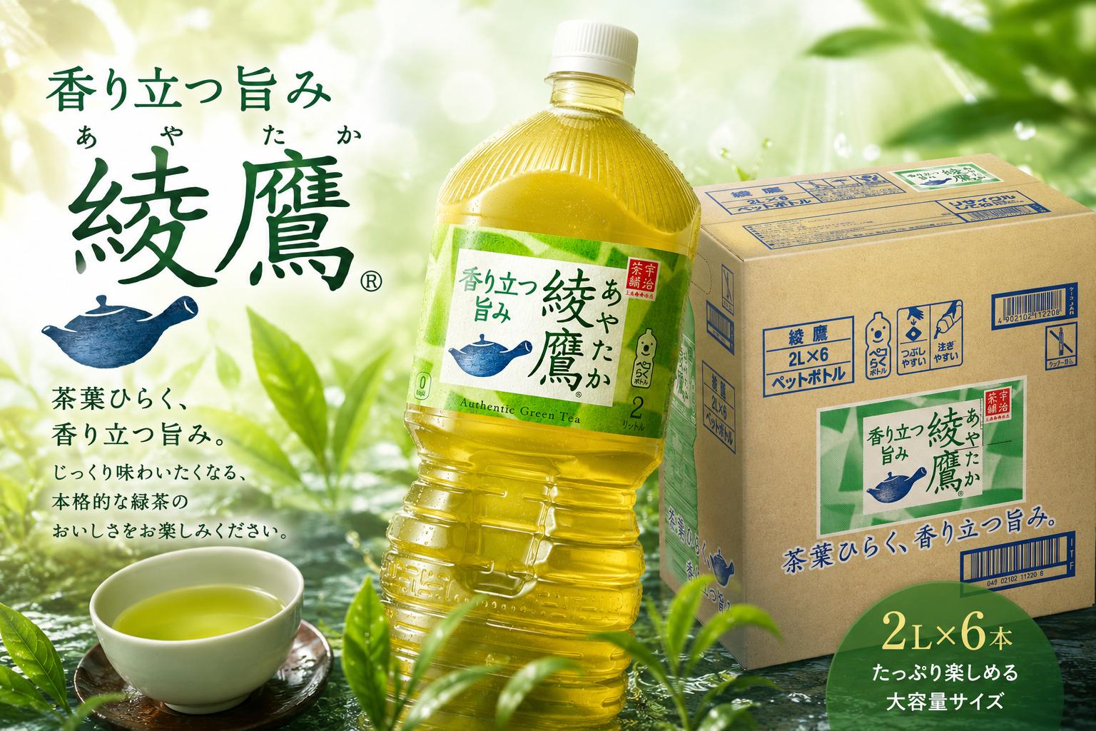 
                  綾鷹2LPET 1ケース（6本入り）
                