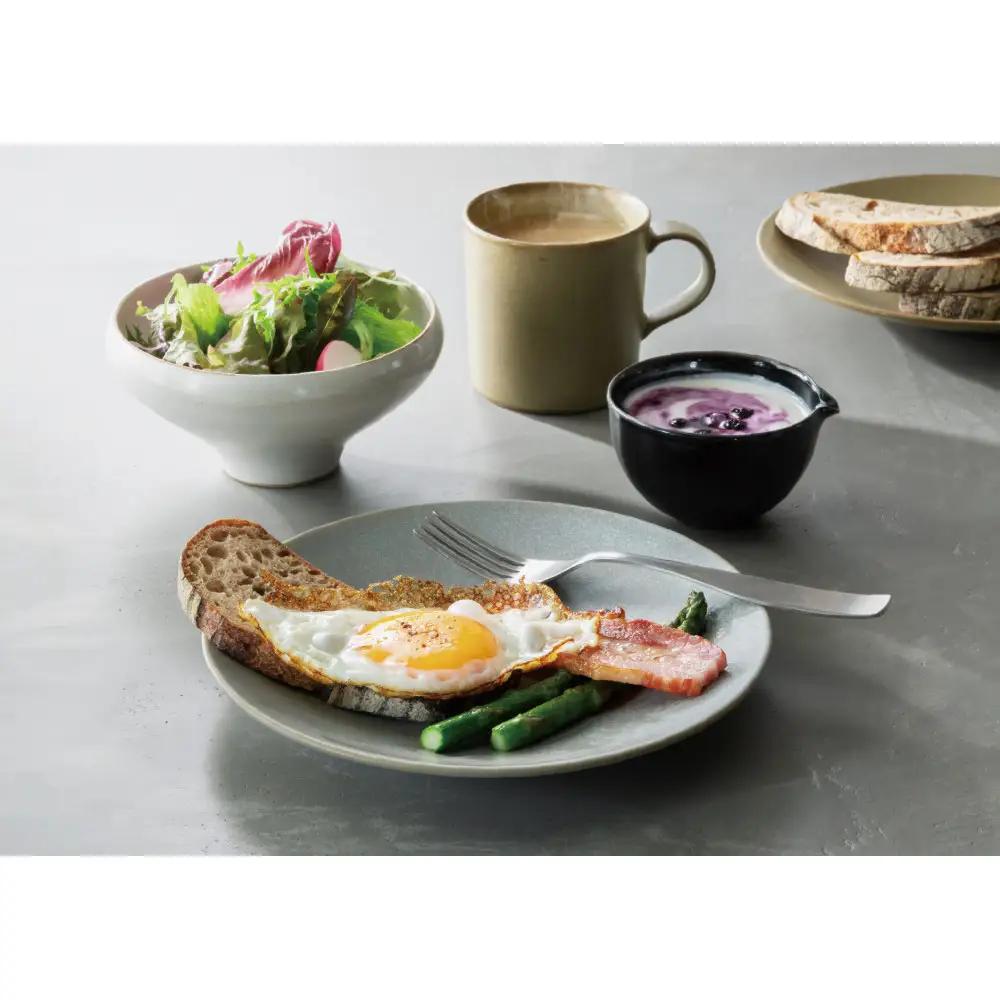 Tableware Shallow Bowl Rimペアセット18cm 藍墨