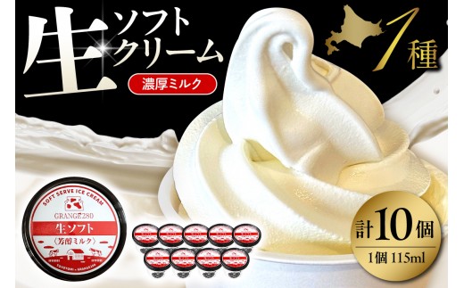 【スピード発送対応】生ソフトクリーム【芳醇ミルク】 計10個 tt013-011sp