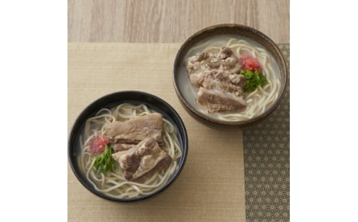 ＜沖縄そば金太郎＞軟骨ソーキそば 4食セット(とんこつ2食・かつお2食)【1661674】