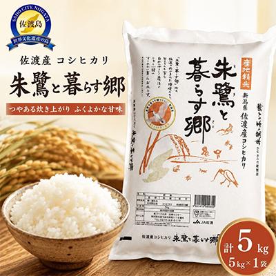 ふるさと納税 佐渡市 【令和8年産】佐渡産コシヒカリ「朱鷺と暮らす郷」5kg