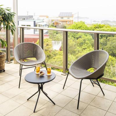 ふるさと納税 海南市 Enza テラステーブル&amp;チェアー 3点セット トープ 　51814200