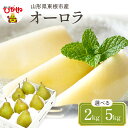 【ふるさと納税】【令和7年産 先行予約】西洋梨 オーロラ ( 選べる内容量 : 2kg / 5kg ) 秀品 化粧箱入り / 洋なし 洋梨 洋ナシ フルーツ 果物 くだもの 化粧箱 期間限定 産地直産 ご当地 お取り寄せグルメ 送料無料 国産 東北 山形県 東根市