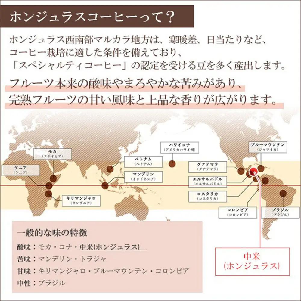 コーヒー粉 自家焙煎 ホンジュラス スペシャルティコーヒー 焙煎豆 200g 粗挽き【酸味系】 コーヒー粉