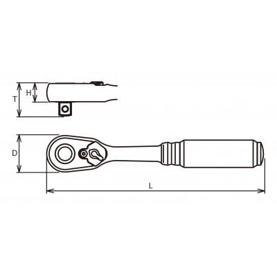 ふるさと納税 掛川市 Ko-ken Z-EAL 1/2"SQ ラチェットハンドル 4725ZB(プッシュボタン式) |  | 01